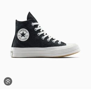 Black high top converse